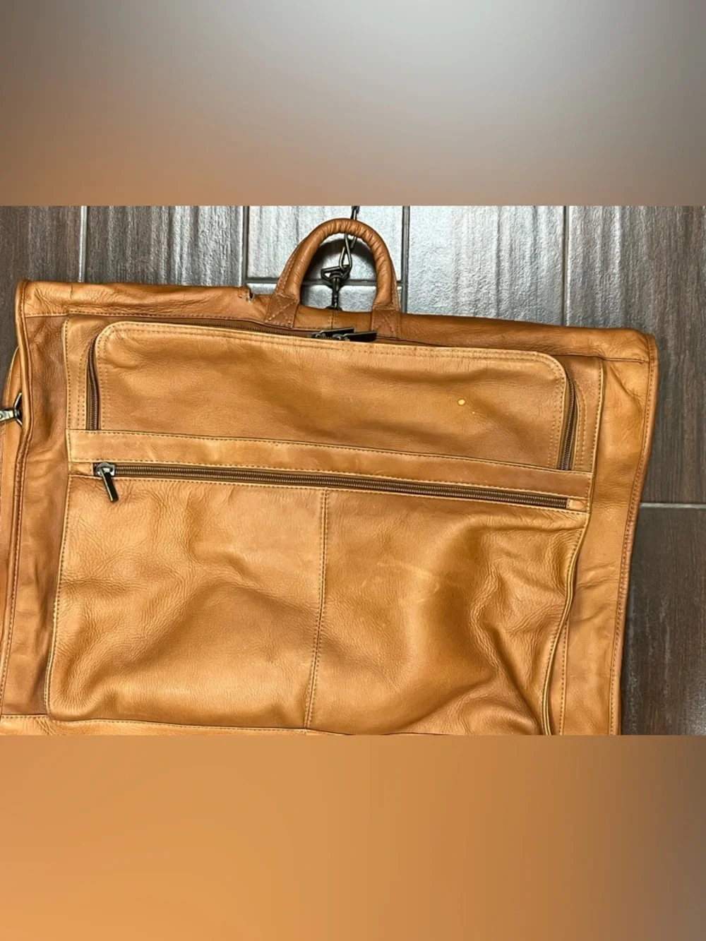 Links Kings Leather Garment Bag